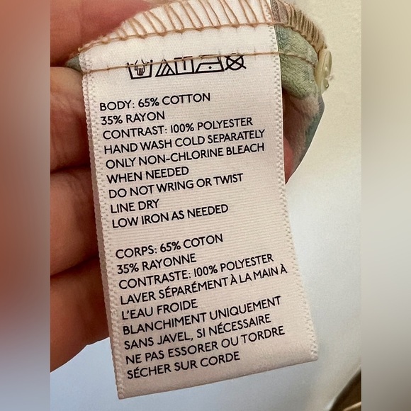 Anthropologie Postmark Ginny Stripe & Floral Layered Blouse - Medium - Picture 7 of 9